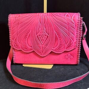 Magenta Embossed Leather Women's Bad